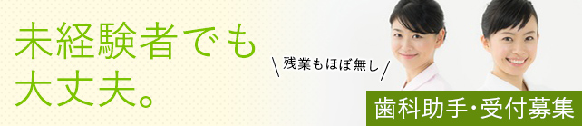歯科助手・受付募集